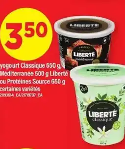 Maxi Yogourt classique, méditerranée ou protéines source liberté offer