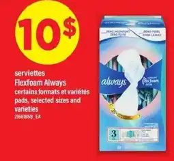 Maxi Serviettes flexfoam always offer