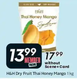Safeway H&H Dry Fruit Thai Honey Mango offer