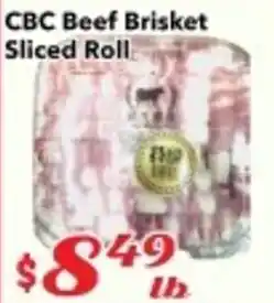 Nations Fresh Foods CBC Beef Brisket Sliced Roll offer
