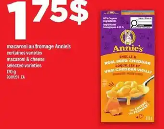 Maxi Macaroni au fromage annie's offer