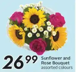 Safeway Sunflower and Rose Bouquet offer