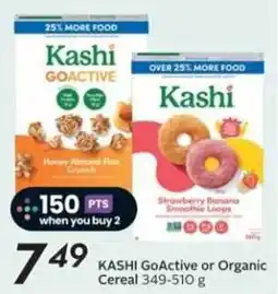 Sobeys KASHI GoActive or Organic Cereal offer