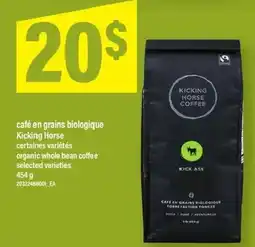 Maxi Café en grains biologique kicking horse offer