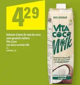 Maxi Boisson à base de noix de coco sans produits laitiers vita coco offer