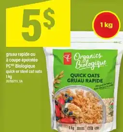 Maxi Gruau rapide ou à coupe épointée pcmd biologique quick or steel cut oats offer