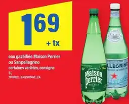 Maxi Eau gazeifiée maison perrier ou sanpellegrino offer
