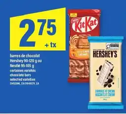 Maxi Barres de chocolat hershey ou nestlé offer
