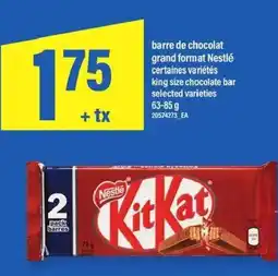 Maxi Barre de chocolat grand format nestlé offer