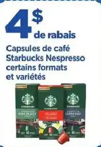 Maxi Capsules de café starbucks nespresso offer