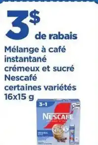 Maxi Mélange à café instantané crémeux et sucré nescafé offer