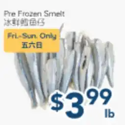 Oceans Fresh Food Market Pre Frozen Smelt offer