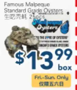 Oceans Fresh Food Market Famous Malpeque Standard Grade Oysters offer