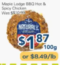 Oceans Fresh Food Market Maple Lodge BBQ Hot & Spicy Chicken offer