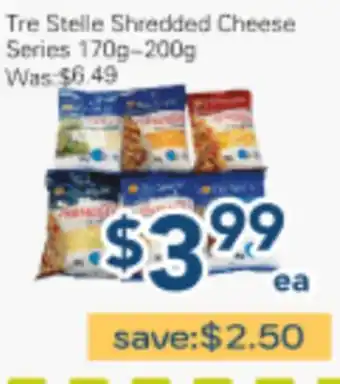 Oceans Fresh Food Market Tre Stelle Shredded Cheese Series offer