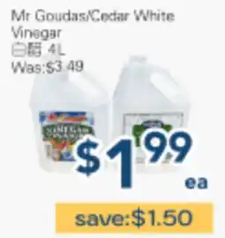 Oceans Fresh Food Market Mr Goudas/Cedar White Vinegar offer