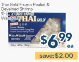 Oceans Fresh Food Market Thai Gold Frozen Peeled & Deveined Shrimp offer