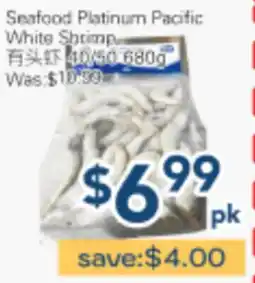 Oceans Fresh Food Market Seafood Platinum Pacific White Shrimp offer