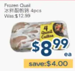 Oceans Fresh Food Market Frozen Quail offer