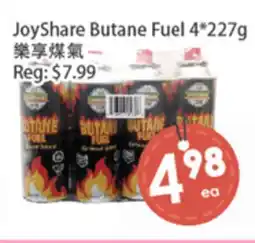 Fresh Palace Supermarket JoyShare Butane Fuel 4 offer