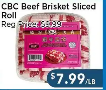 Blue Sky Supermarket CBC Beef Brisket Sliced Roll offer