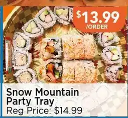 Blue Sky Supermarket Snow Mountain Party Tray offer