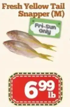 Nations Fresh Foods Fresh Yellow Tail Snapper (M) offer