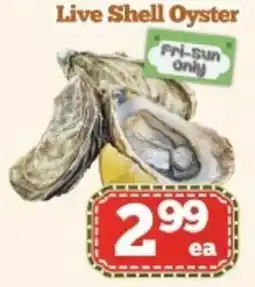 Nations Fresh Foods Live Shell Oyster offer