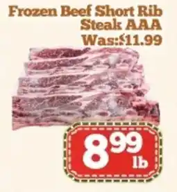Nations Fresh Foods Frozen Beef Short Rib Steak AAA offer