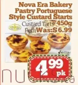 Nations Fresh Foods Nova Era Bakery Pastry Portuguese Style Custard Starts offer