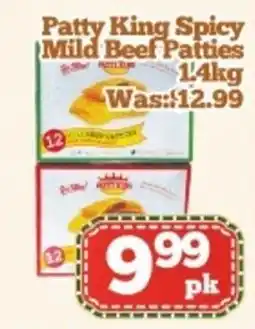 Nations Fresh Foods Patty King Spicy Mild Beef Patties offer
