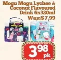 Nations Fresh Foods Mogu Mogu Lychee & Coconut Flavoured Drink offer