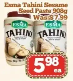 Nations Fresh Foods Esma Tahini Sesame Seed Paste offer