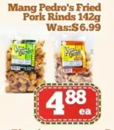 Nations Fresh Foods Mang Pedro's Fried AJ Pork Rinds offer