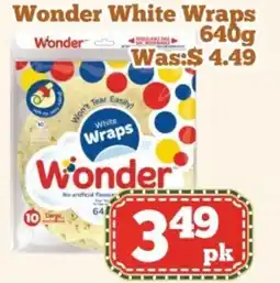 Nations Fresh Foods Wonder White Wraps offer