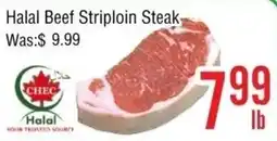 Ethnic Supermarket Halal Beef Striploin Steak offer