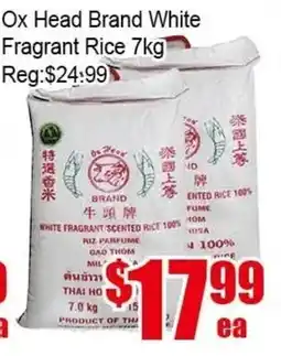 New Pacific Supermarket Ox Head Brand White Fragrant Rice offer