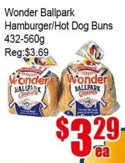 New Pacific Supermarket Wonder Ballpark Hamburger/Hot Dog Buns offer