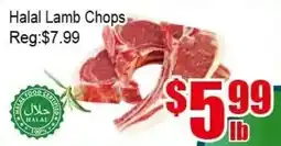 New Pacific Supermarket Halal Lamb Chops offer
