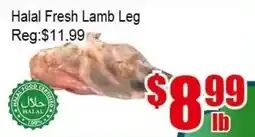 New Pacific Supermarket Halal Fresh Lamb Leg offer