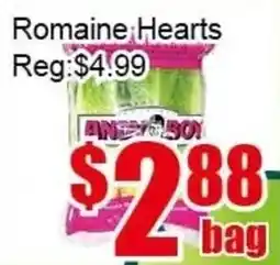 New Pacific Supermarket Romaine Hearts offer