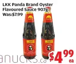 Top Food Supermarket LKK Panda Brand Oyster Flavoured Sauce offer