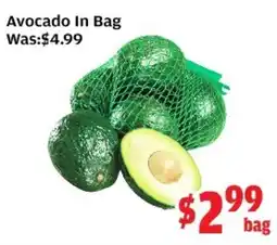 Top Food Supermarket Avocado In Bag offer