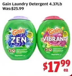 Top Food Supermarket Gain Laundry Detergent offer