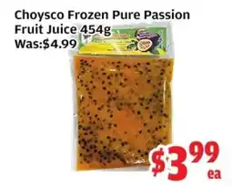 Top Food Supermarket Choysco Frozen Pure Passion Fruit Juice offer
