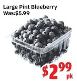 Top Food Supermarket Large Pint Blueberry offer