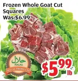 Top Food Supermarket Frozen Whole Goat Cut Squares offer