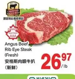 T&T Supermarket Angus Beef Rib Eye Steak (Fresh) offer