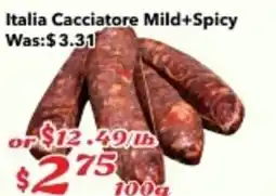 Nations Fresh Foods Italia Cacciatore Mild+Spicy offer