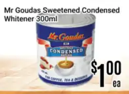 Nations Fresh Foods Mr Goudas Sweetened Condensed Whitener offer